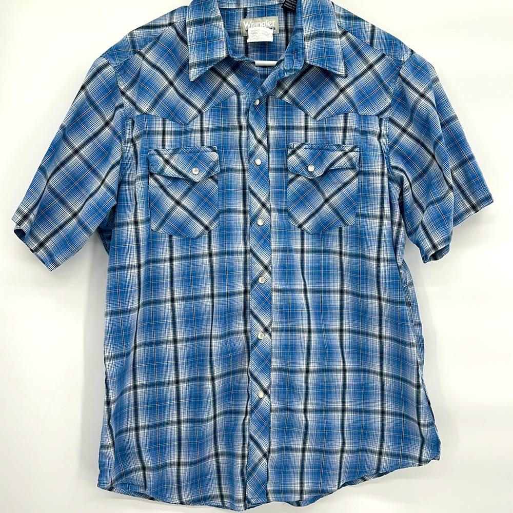 Wrangler Wrancher Short Sleeve Pearl Snap Shirt